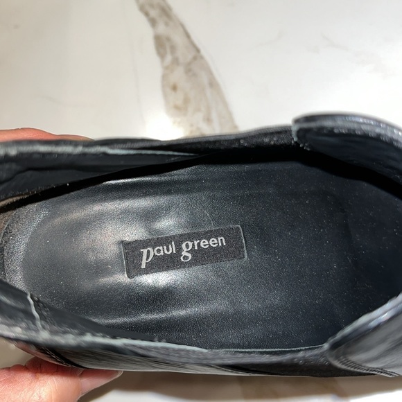 EUC Paul Green black chelsea ankle boots with elastic gusset &toe cap 1.25” heel - Picture 14 of 15